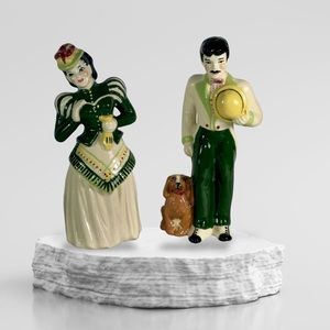 Vintage Ceramic Arts Studio Gay Ninety’s Couple Harry & Lillibeth